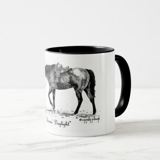 Meisje, "Burnin" Daglicht" Mok (Voorkant rechts)