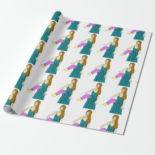 meisje cadeaupapier