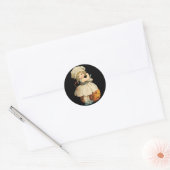 Meisje Carving Apple Halloween Stickers (Envelop)