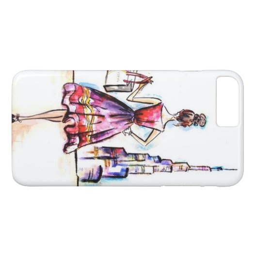 meisje Case-Mate iPhone case (Achterkant (Horizontaal))