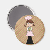 Meisje Chef Magnet (Voorkant / Achterkant)