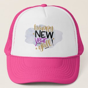 Meisje Chic Happy Nieuwjaar zal je wel! Nieuwe jar Trucker Pet