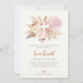 Meisje Christening nodigt uit als Baptismal uitnod Kaart (Voorkant)