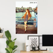 Meisje cinematische poster (Thuiskantoor)