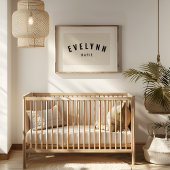 Meisje Custom Naam Print Minimalistische Neutrale