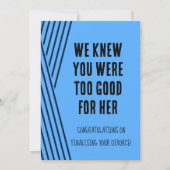 Meisje, Dag, Blue Divorce Kaart (Voorkant)