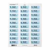 Meisje Dame met pistool Retouradreslabels Etiket (Full Sheet)