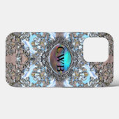 Meisje Damsel Damask Girly Case-Mate iPhone Case (Achterkant (horizontaal))