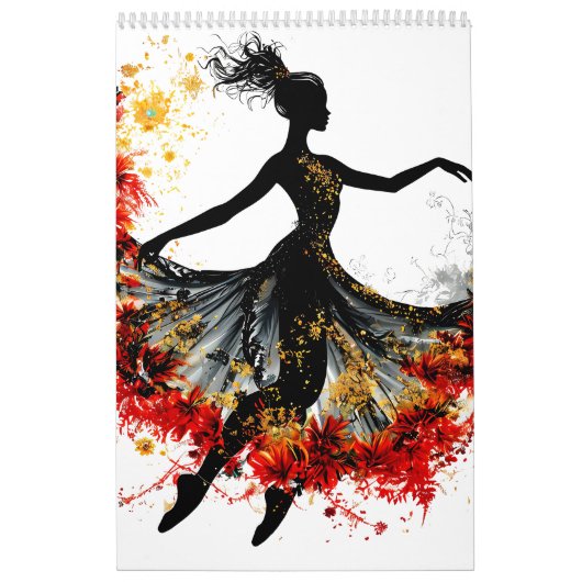 Meisje Dansbloemen Impuls Inspiratie Lente Natuur Kalender (Hoes)