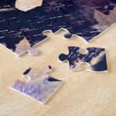 Meisje dansen in de Regen Puzzle - Schilderen Legpuzzel (Zijkant)