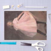 Meisje danser in een roze jurk tissuepapier (Craft)