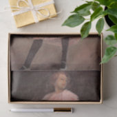 Meisje danser in een roze jurk tissuepapier (Geschenk)