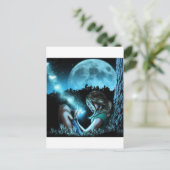 Meisje dat botervlies maakt briefkaart (Staand voorkant)