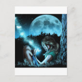 Meisje dat botervlies maakt briefkaart (Voorkant)