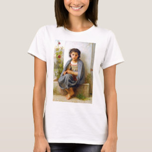 Meisje dat breit, Bouguereau T-shirt