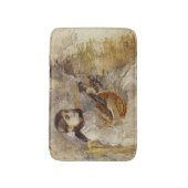 Meisje dat de mandoline bespeelt (van Berthe Moris Badmat (Voorkant Verticaal)