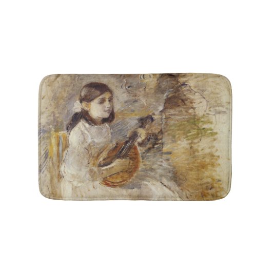 Meisje dat de mandoline bespeelt (van Berthe Moris Badmat (Voorkant)