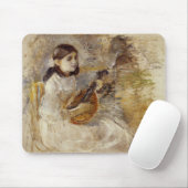 Meisje dat de mandoline speelt (van Berthe Morisot Muismat (Met muis)