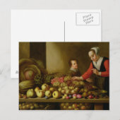 Meisje dat druiven verkoopt briefkaart (Voorkant / Achterkant)