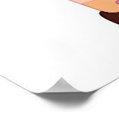 Meisje dat een bloem Poster houdt (Hoek)