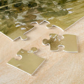 Meisje dat een kaart verstuurt legpuzzel (Zijkant)