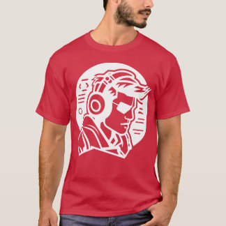 Meisje dat enthousiast is over games t-shirt