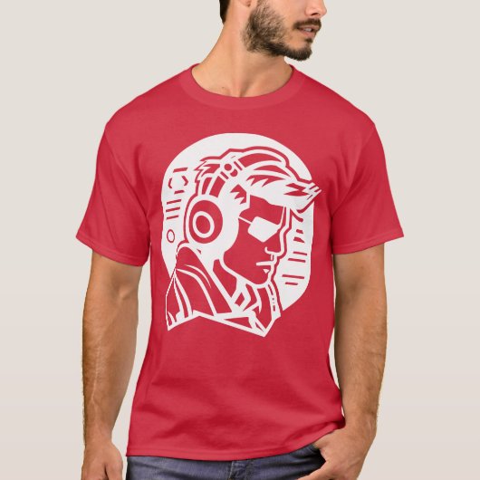Meisje dat enthousiast is over games t-shirt (Voorkant)