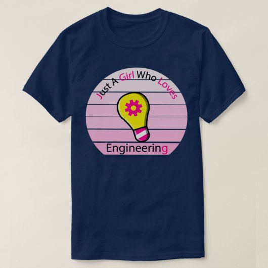 meisje dat gek is op Engineering quotEnergy quot T-shirt (Design voorkant)