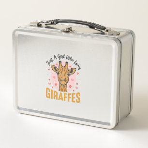 Meisje dat giraffen leuk vindt Vintage graveerontw