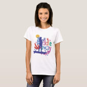 Meisje dat graag peddelt — Paddleboard Leven T-shirt (Voorkant volledig)