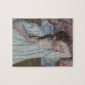 Meisje dat haar haar haar haar schikt, 1886 (olie legpuzzel (Horizontaal)