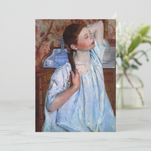 Meisje dat haar haar haar haar schikt | Mary Cassa (Staand voorkant)