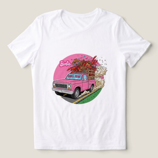 Meisje dat houdt van Crawfish Truck T-shirt! 🚚💖 Tri-Blend Shirt (Design voorkant)