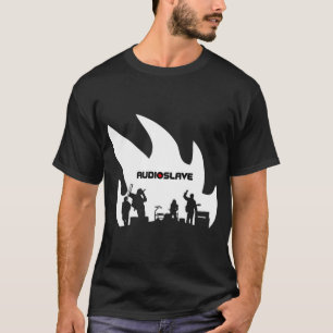 Meisje dat houdt van de band artistieke muziekband t-shirt