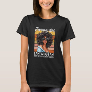 Meisje dat ik ben Afro Melanin Afro Blac T-shirt