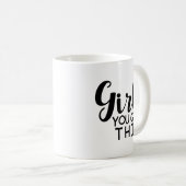 Meisje dat je hebt koffiemok (Voorkant rechts)