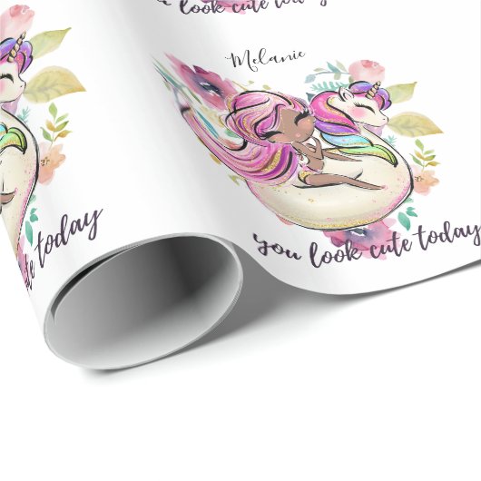  meisje DAT JE VANDAAG NAUWKEURIG ZIET Cadeaupapier (Rol Hoek)