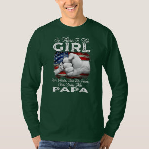 Meisje dat mijn hart stoelt, noemt ze me Papa T-shirt