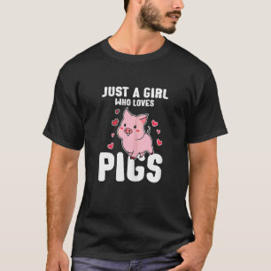 Meisje dat minivarkens liefheeft eigenaar van een t-shirt
