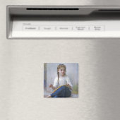 Meisje dat naait, Bouguereau Magneet (Insitu (Vaatwasser))