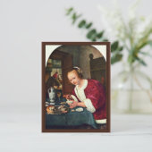 Meisje dat oesters eet, Oestereetstertje van Jan S Briefkaart (Staand voorkant)