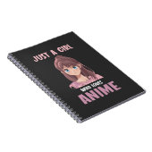 Meisje dat van Anime houdt Manga Cosplay Teen Notitieboek (Rechterzijde)