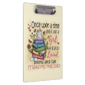 Meisje dat van boeken houdt klembord (Rechts)