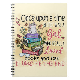 Meisje dat van boeken houdt notitieboek