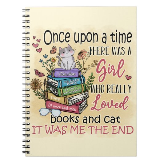 Meisje dat van boeken houdt notitieboek (Voorkant)