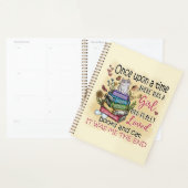 Meisje dat van boeken houdt planner (Display)