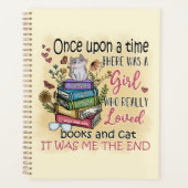 Meisje dat van boeken houdt planner (Voorkant)