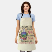 Meisje dat van boeken houdt schort (Gedragen)