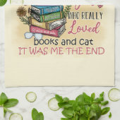 Meisje dat van boeken houdt theedoek (Gevouwen)