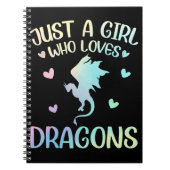 Meisje dat van Dragon houdt Notitieboek (Voorkant)